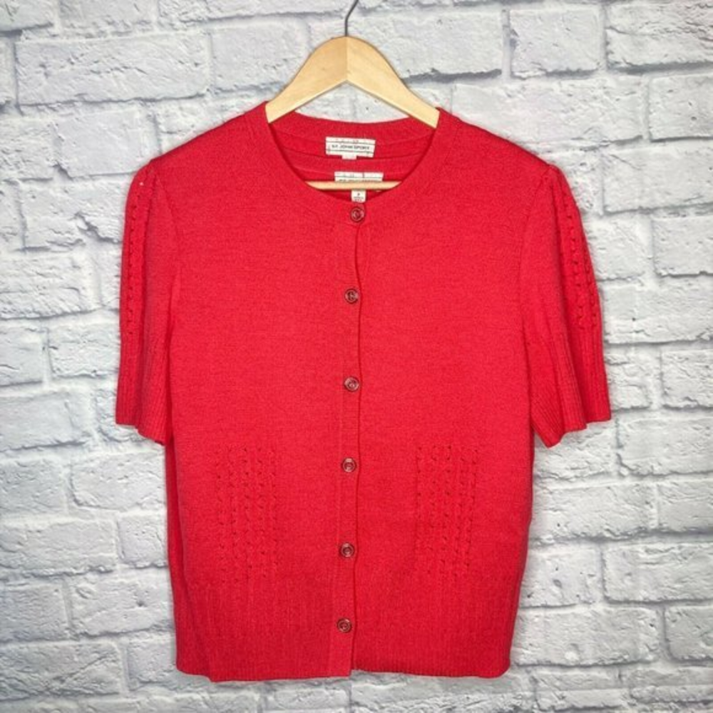 St. John Sport S P‎ Coral Santana Knit Sweater Set